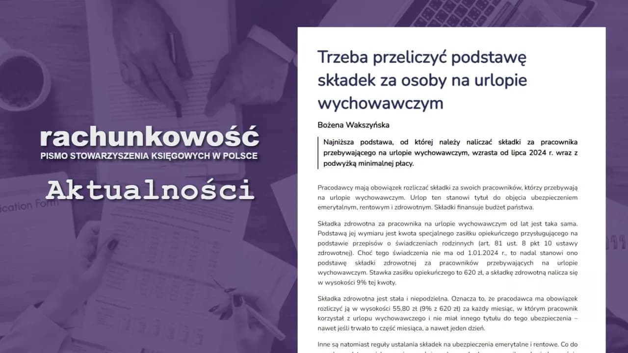 Urlop wychowawczy a składki ZUS - kto naprawdę płaci?