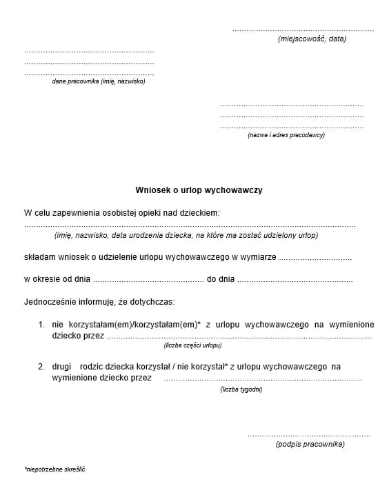 Urlop wychowawczy – co to jest, kto może z niego skorzystać i jak to działa?